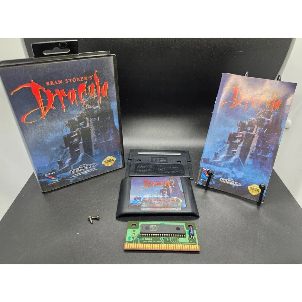 Bram Stoker's Dracula Genesis CIB W/ Manual Cleaned Tested Video Store Sticker